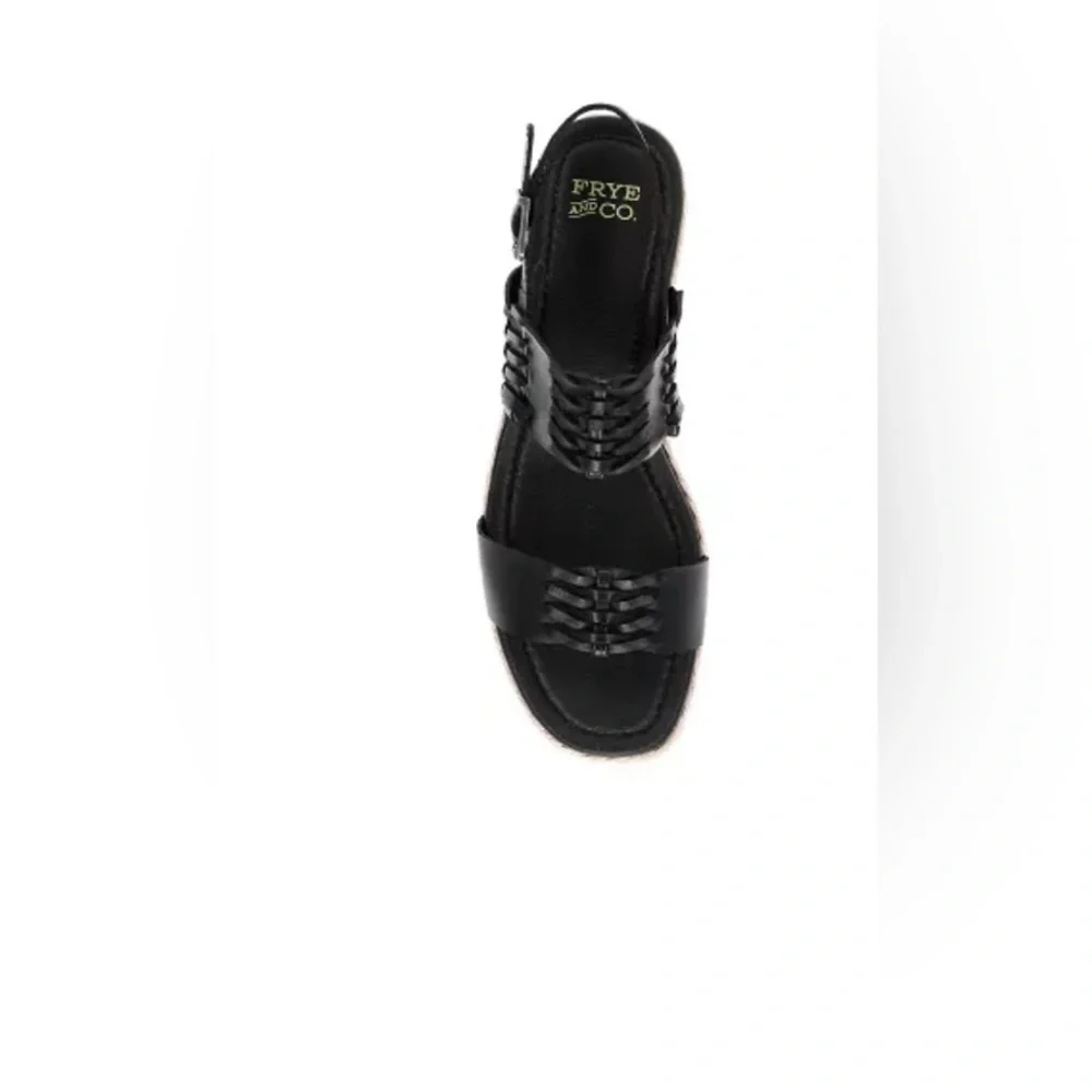 Frye and Co. Size 10 Women’s Black Lavish Wedge Sandal. New With Tags. - Picture 8 of 10